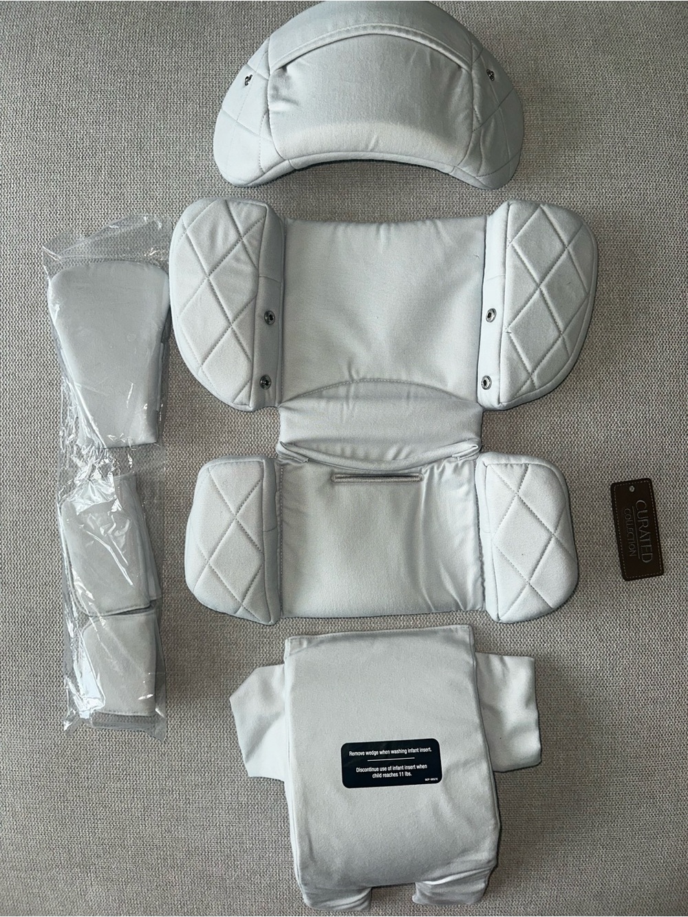 NEW NUNA REVV Rotating Car Seat GOTS Organic Cotton Inserts & Harness Only - Picture 3 of 6